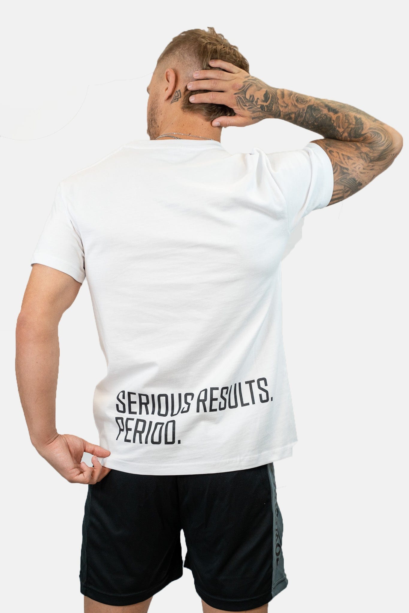 Powerhouse Gym Pro Shop Block T-Shirt White/Red