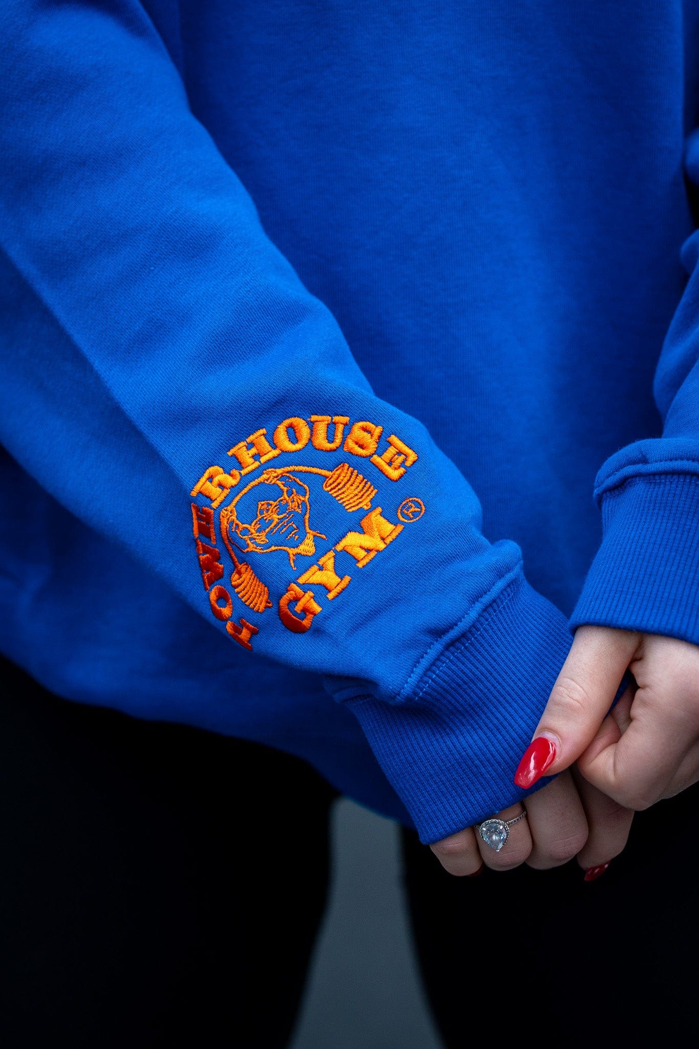 Powerhouse Gym Pro Shop Casual Crew- Blue