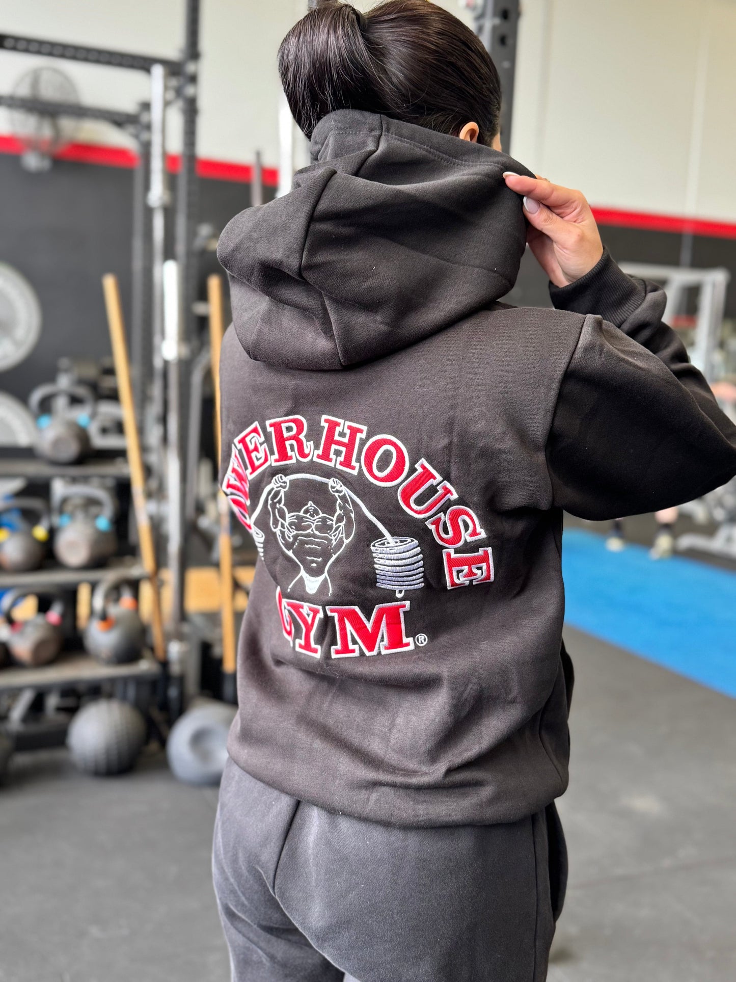 Powerhouse Gym Pro Shop Essential Hoodie Black/Red