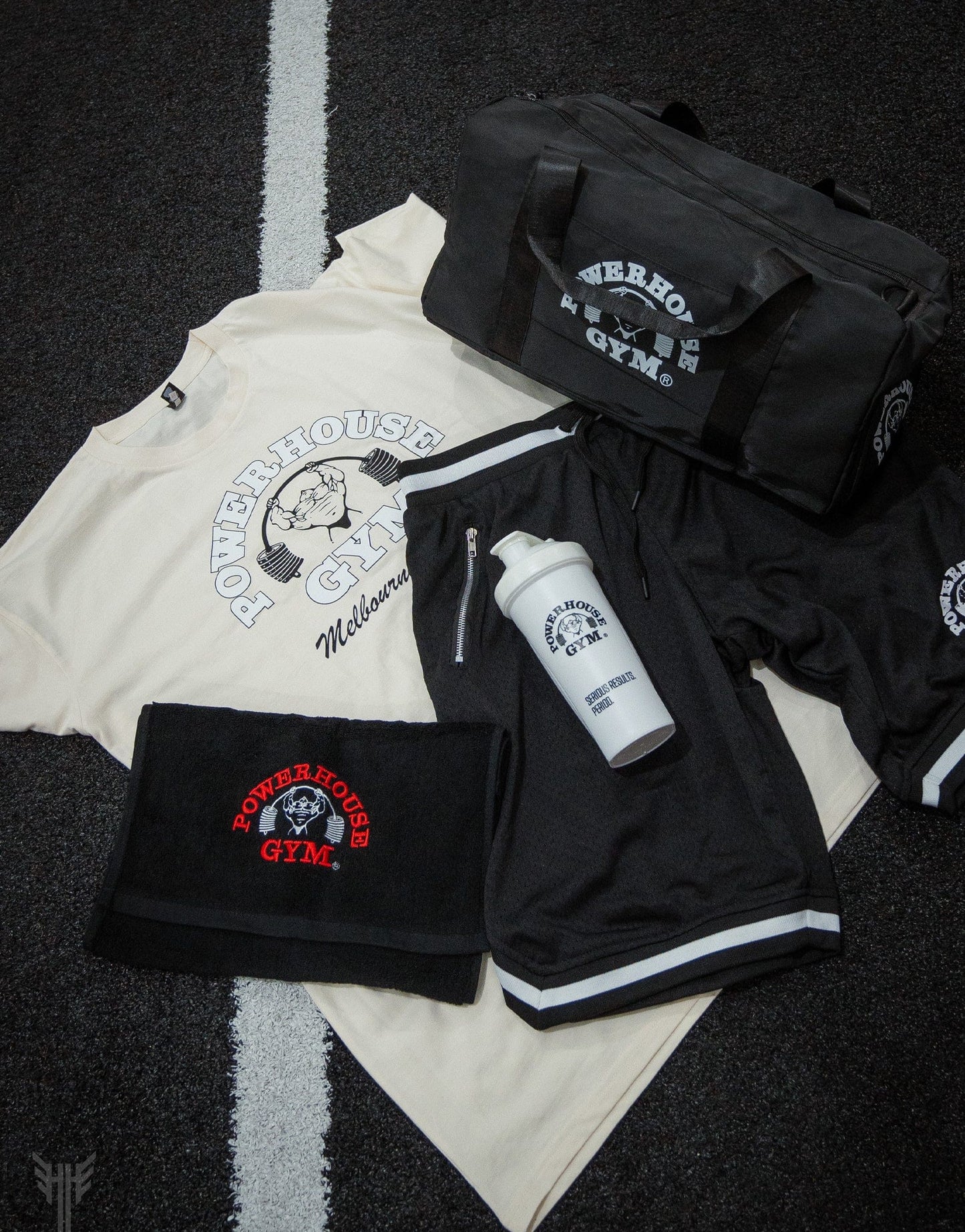 Powerhouse Gym Pro Shop Heavy Faded T-Shirt - Faded Bone