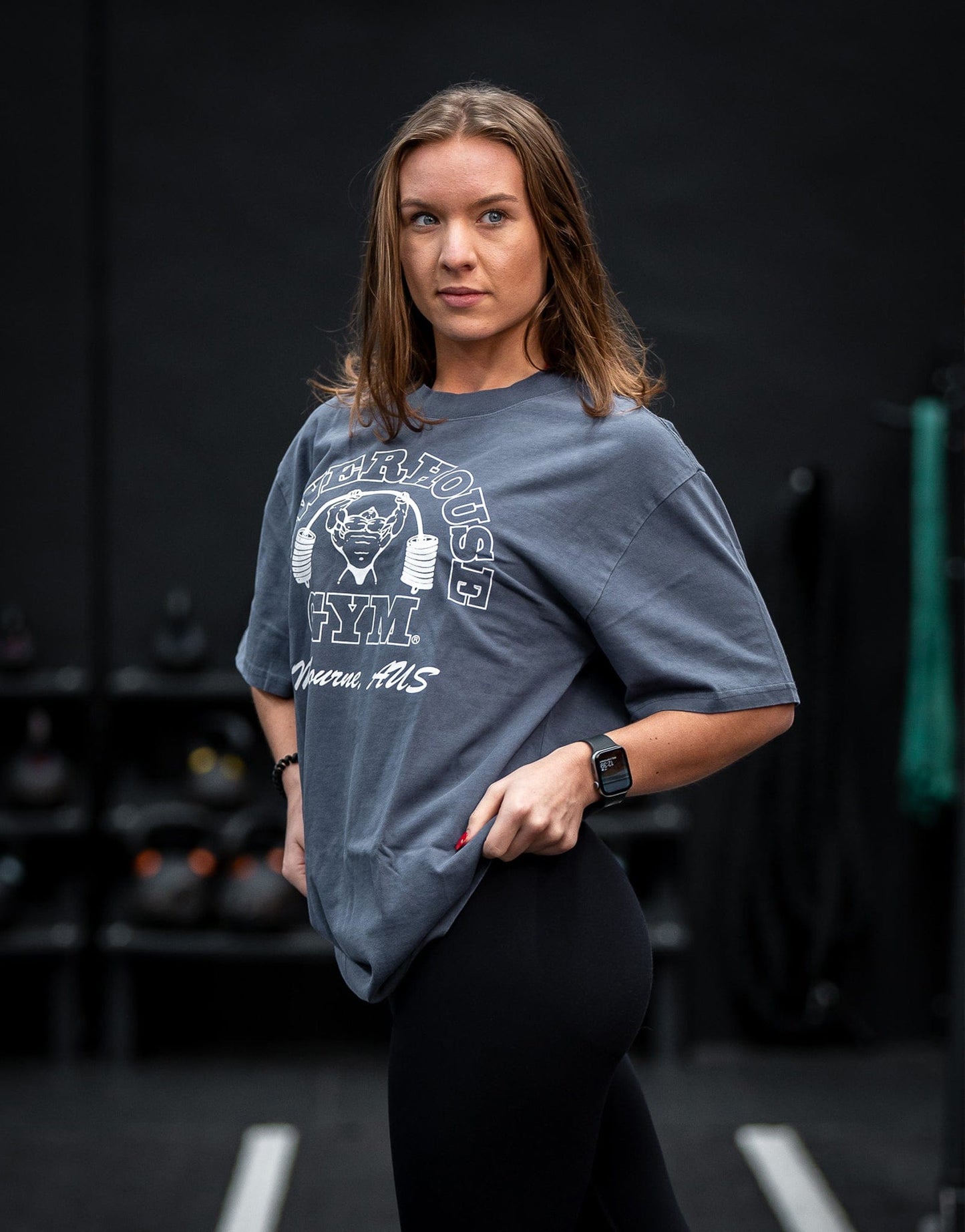 Powerhouse Gym Pro Shop Heavy Faded T-Shirt - Faded Indigo