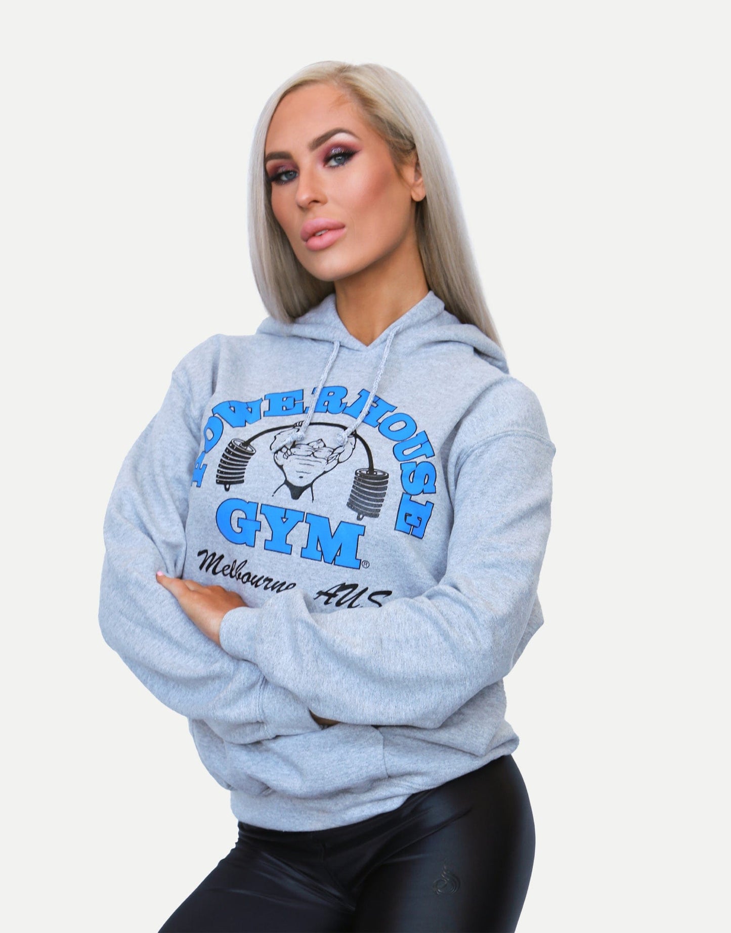 Powerhouse Gym Pro Shop Hoodie Grey/Blue