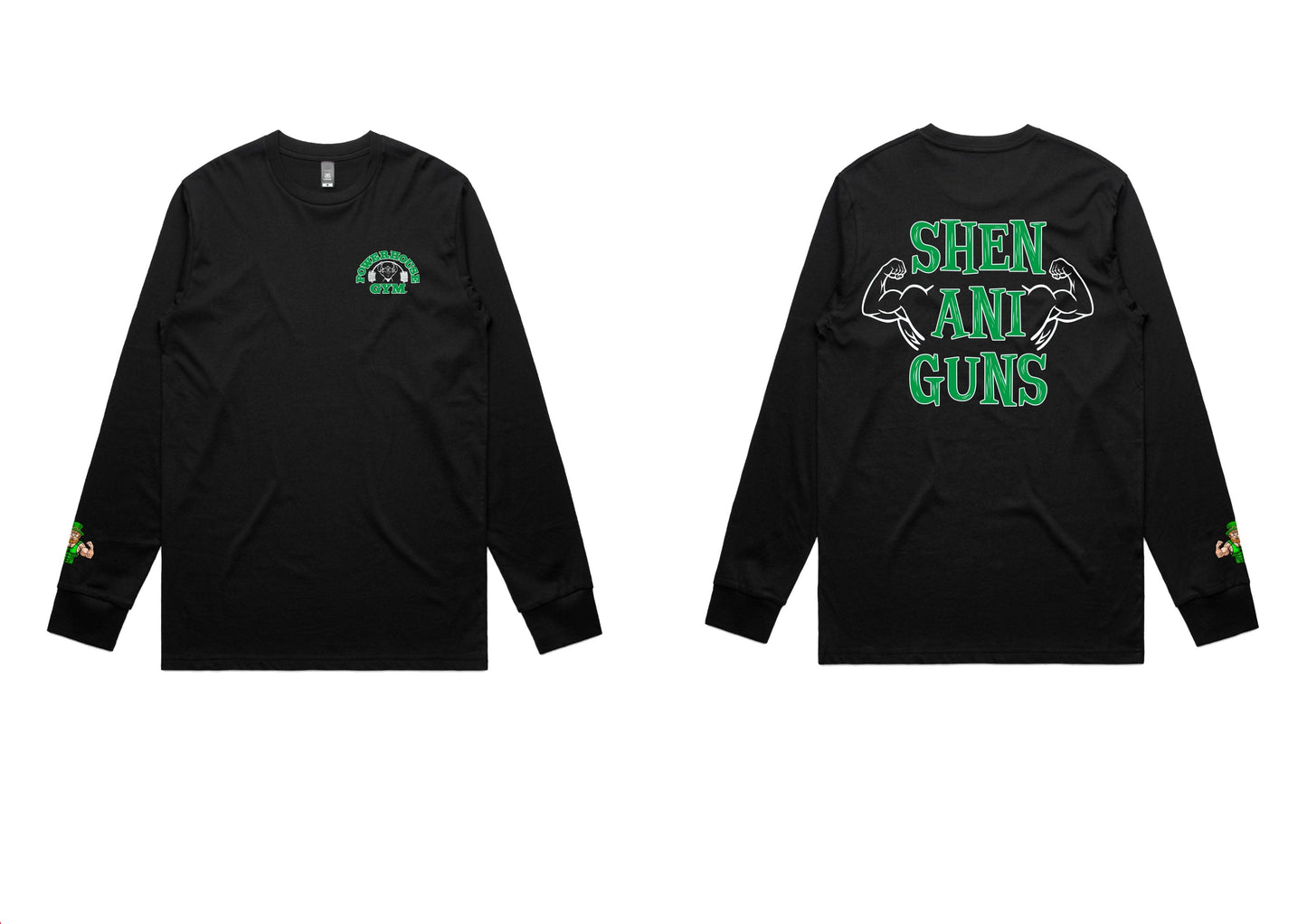 Powerhouse Gym Pro Shop Limited Edition - Leprechaun Long Sleeve T-Shirt