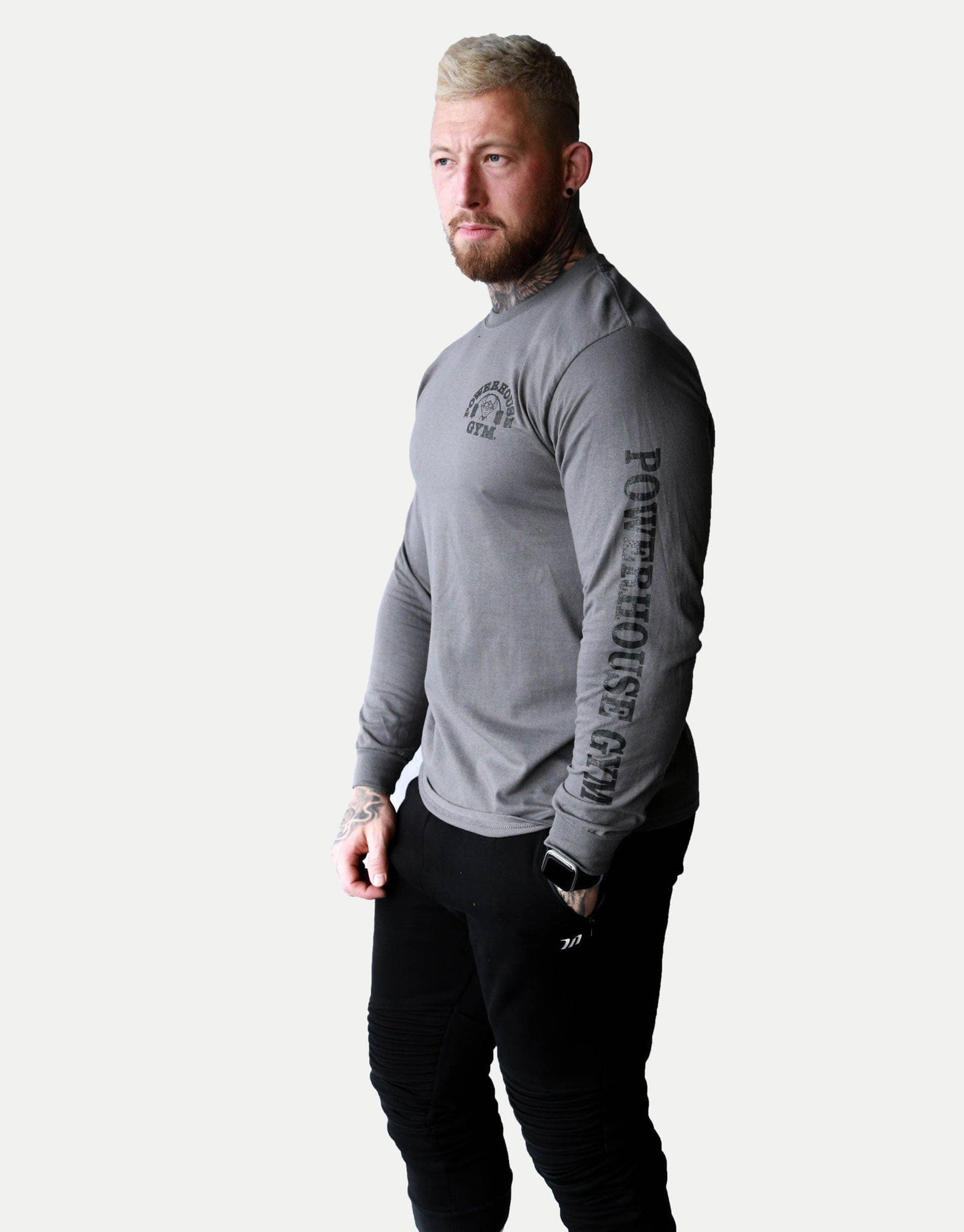 Powerhouse Gym Pro Shop Long Sleeve Petrol Blue