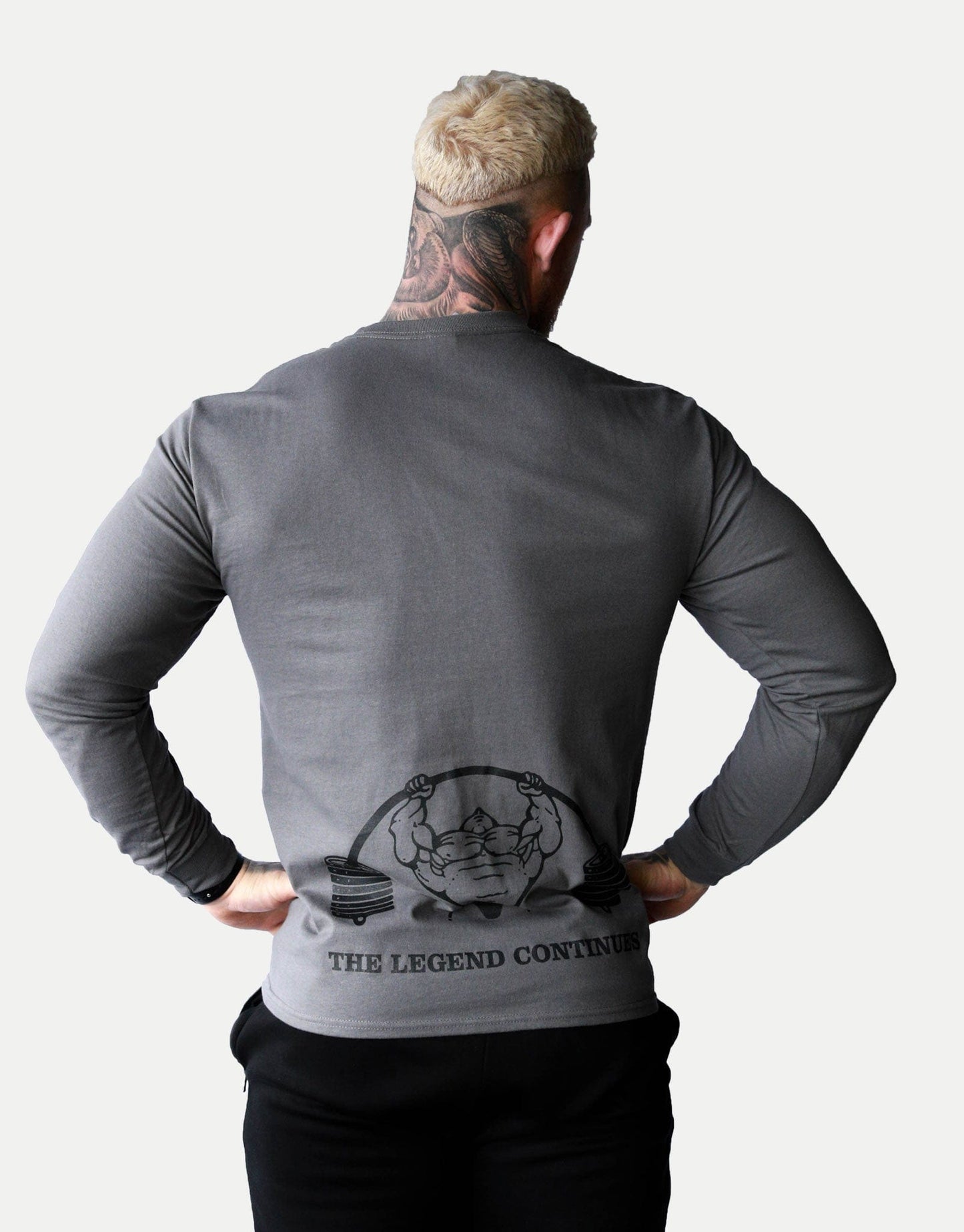 Powerhouse Gym Pro Shop Long Sleeve Petrol Blue