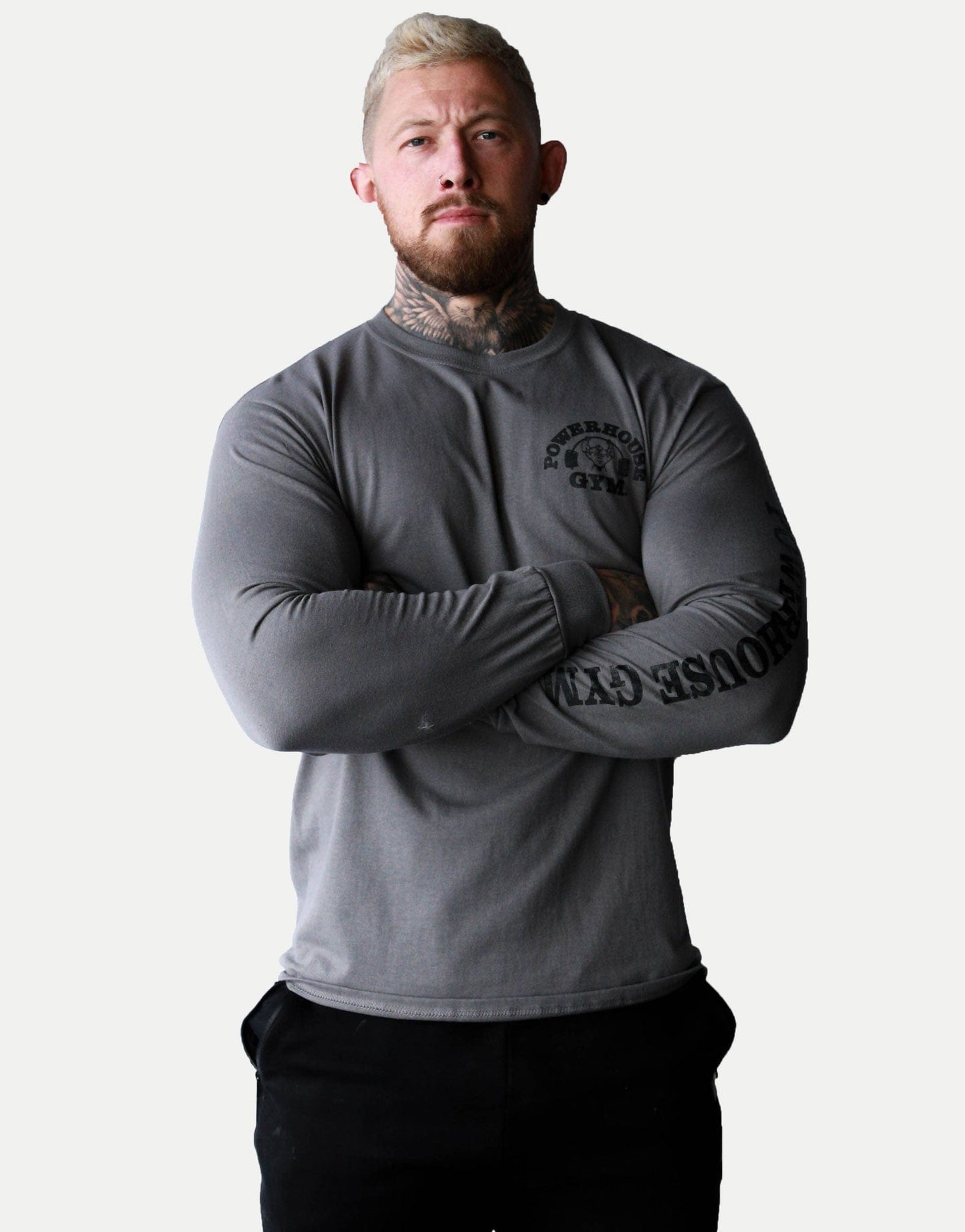 Powerhouse Gym Pro Shop Long Sleeve Petrol Blue