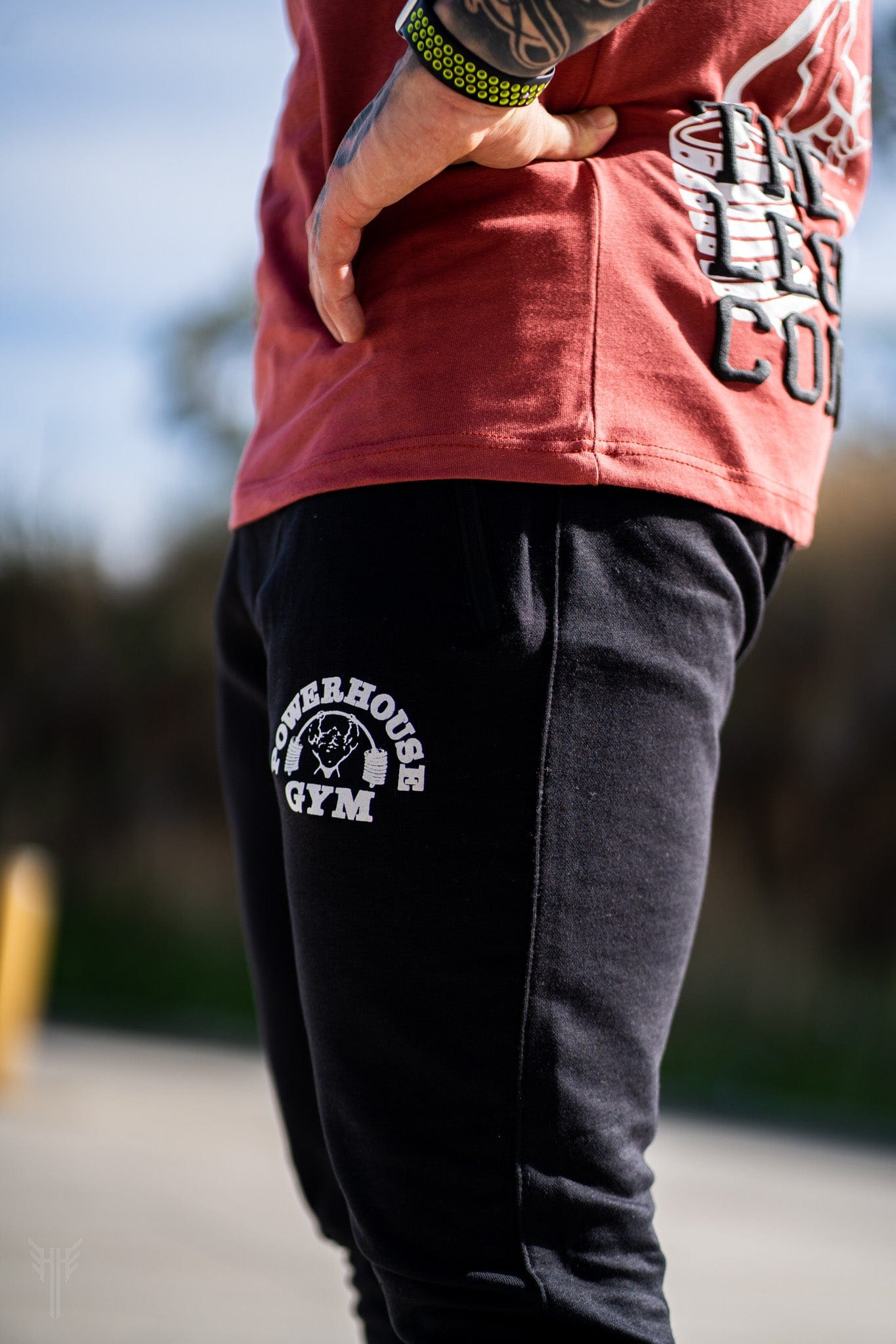 Powerhouse Gym Pro Shop Mens Joggers Black