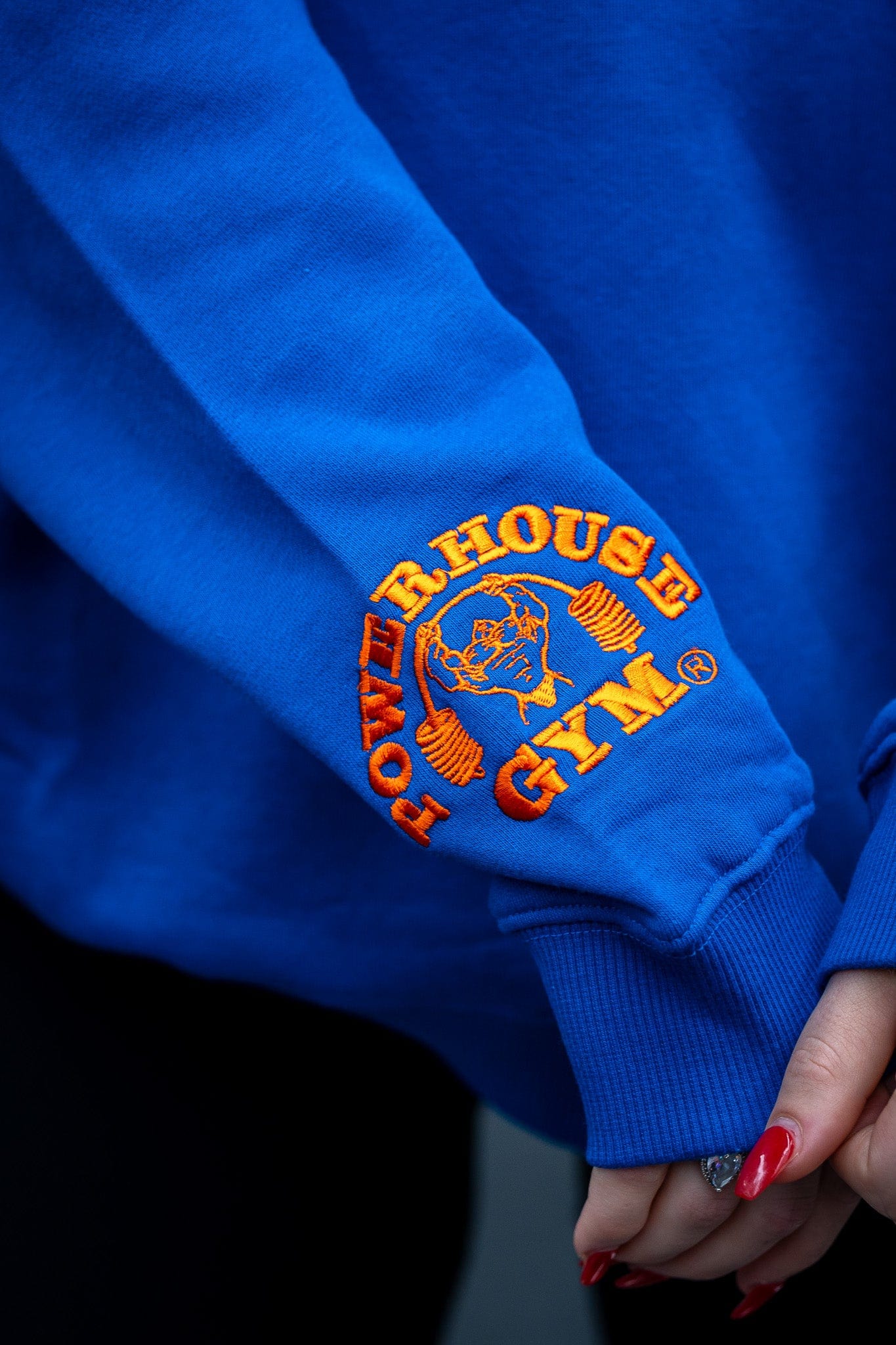 Powerhouse Gym Pro Shop Premium Oversized Hoodie Blue