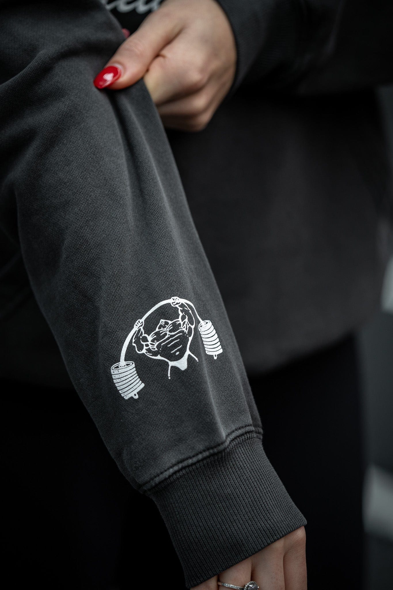 Powerhouse Gym Pro Shop Relaxed Hoodie - Faded Black