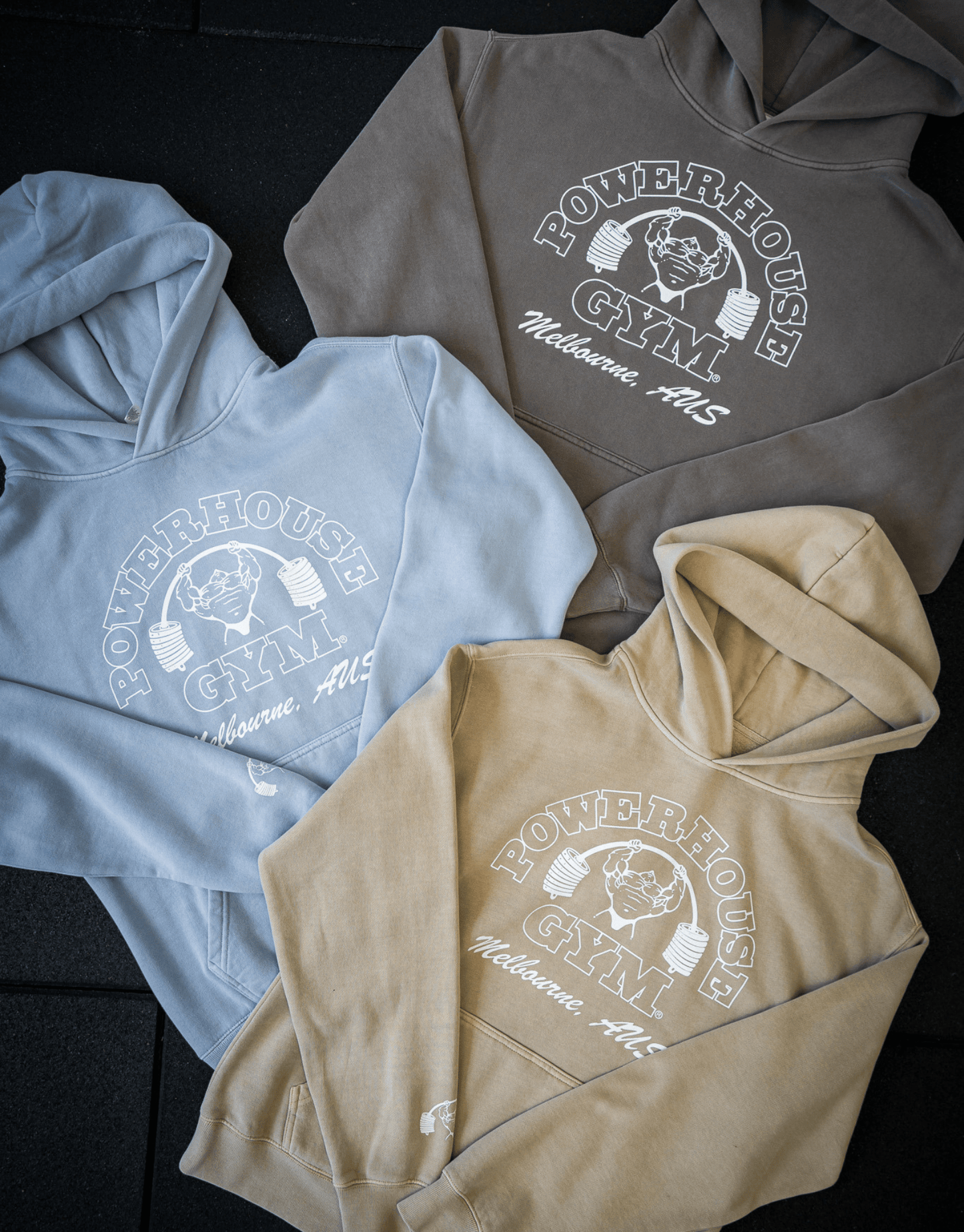 Powerhouse Gym Pro Shop Relaxed Hoodie - Faded Powder (blue)