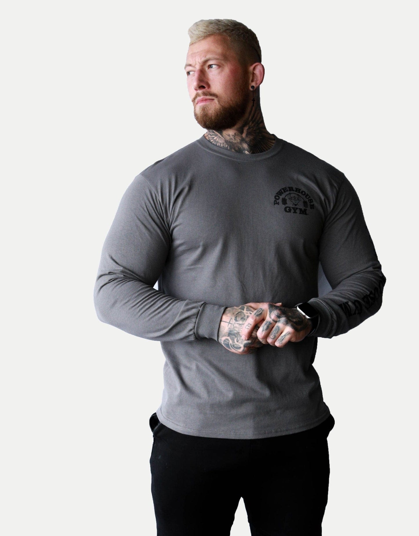 Powerhouse Gym Pro Shop Small Long Sleeve Petrol Blue