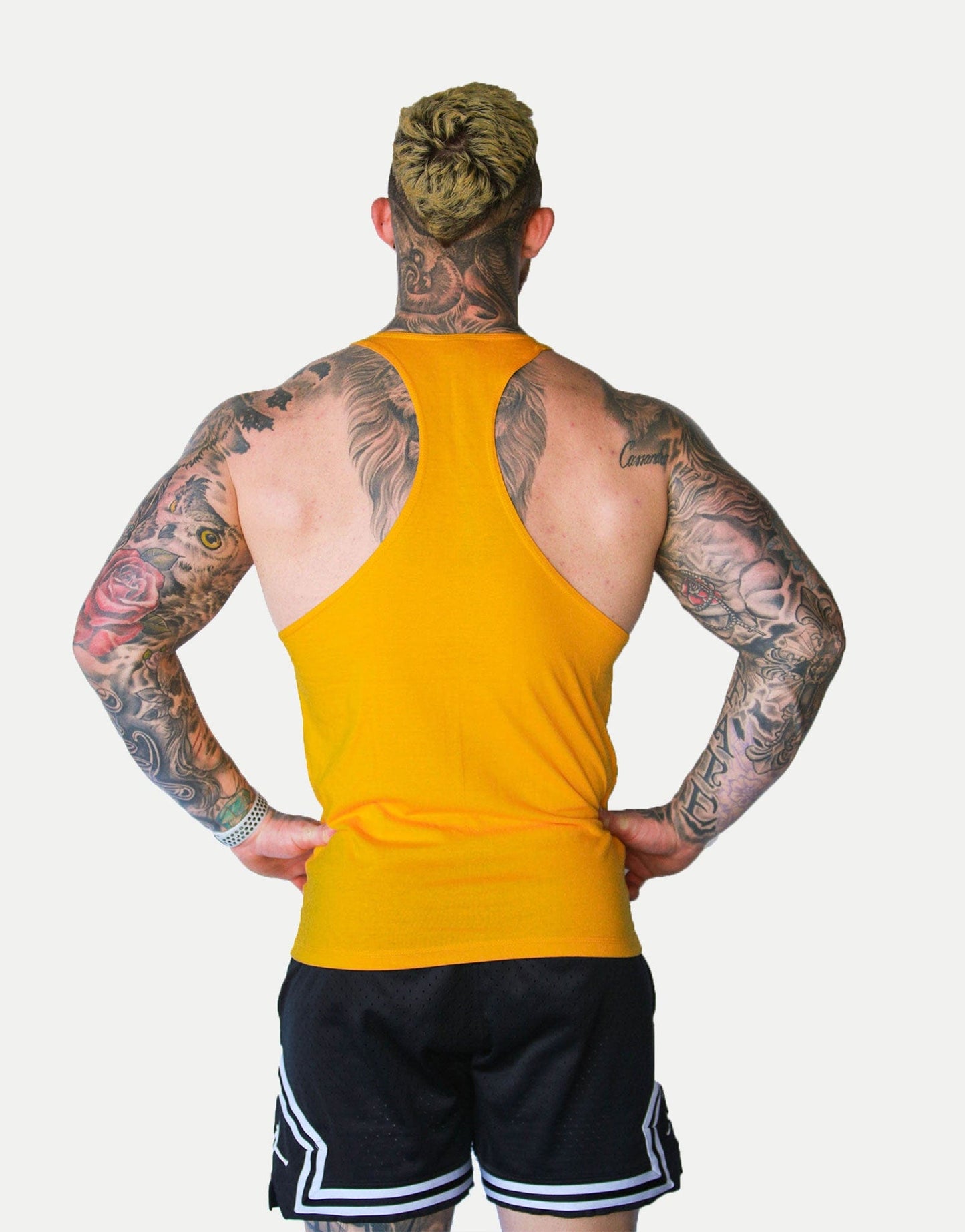 Powerhouse Gym Pro Shop T-Back Tank - Gold