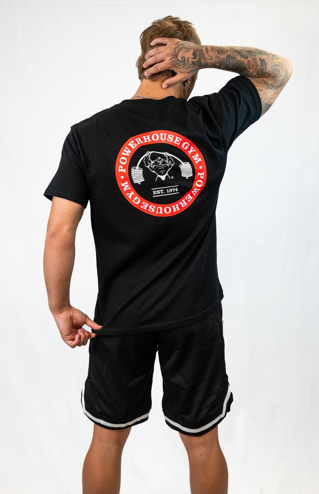 Powerhouse Gym Pro Shop T-Shirt PHG Edition Black/ Red