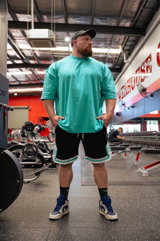 Diamond Basketball Shorts Black/Teal