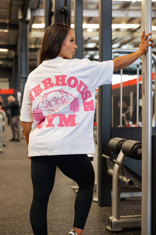 American Made - Built Different White/ Pink