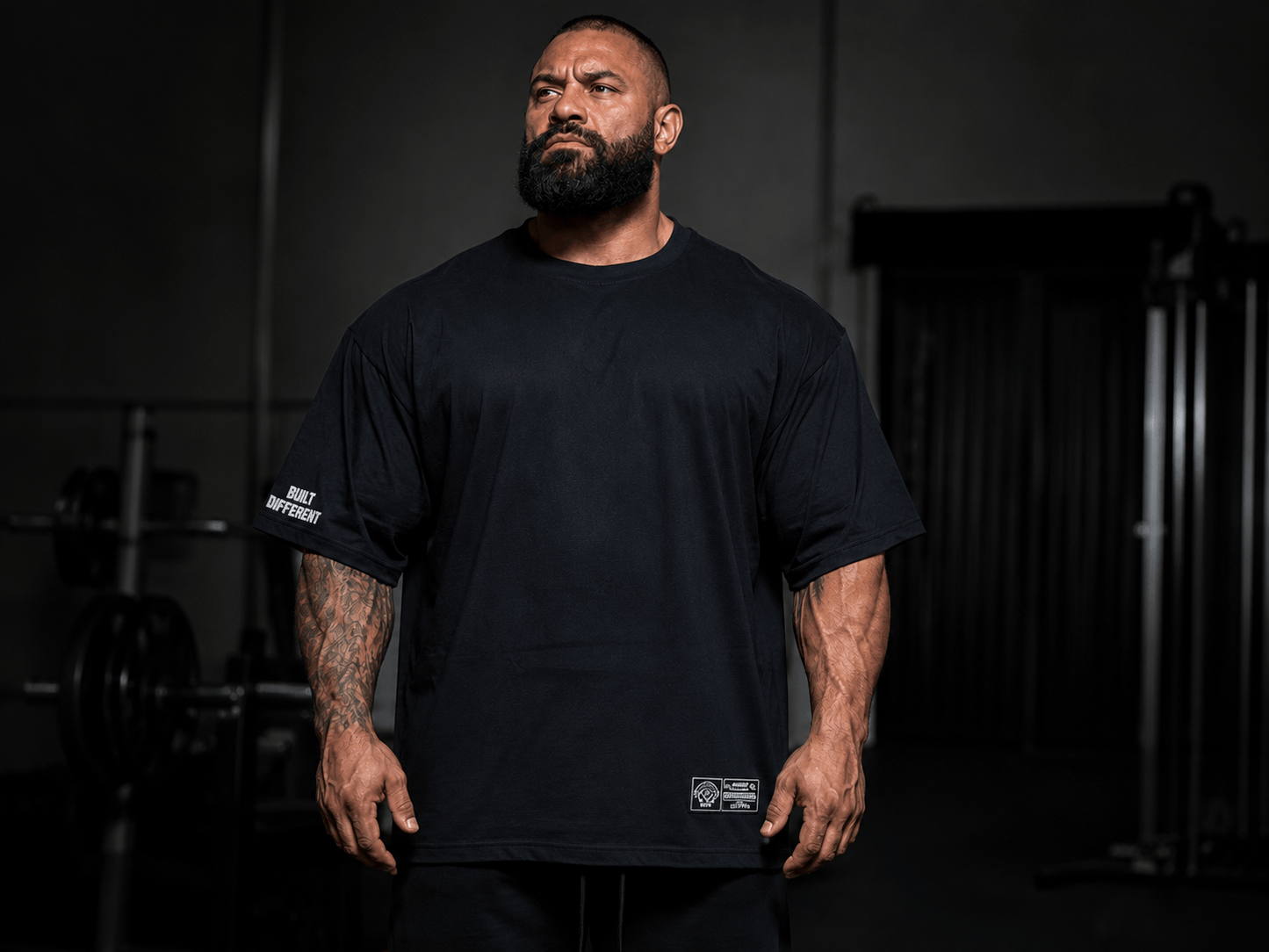 Powerhouse Gym Pro Shop American Made - Built Different Black/Red