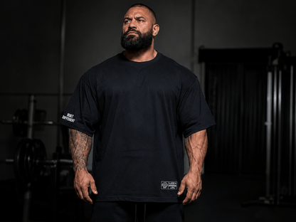 Powerhouse Gym Pro Shop American Made - Built Different Black/Red