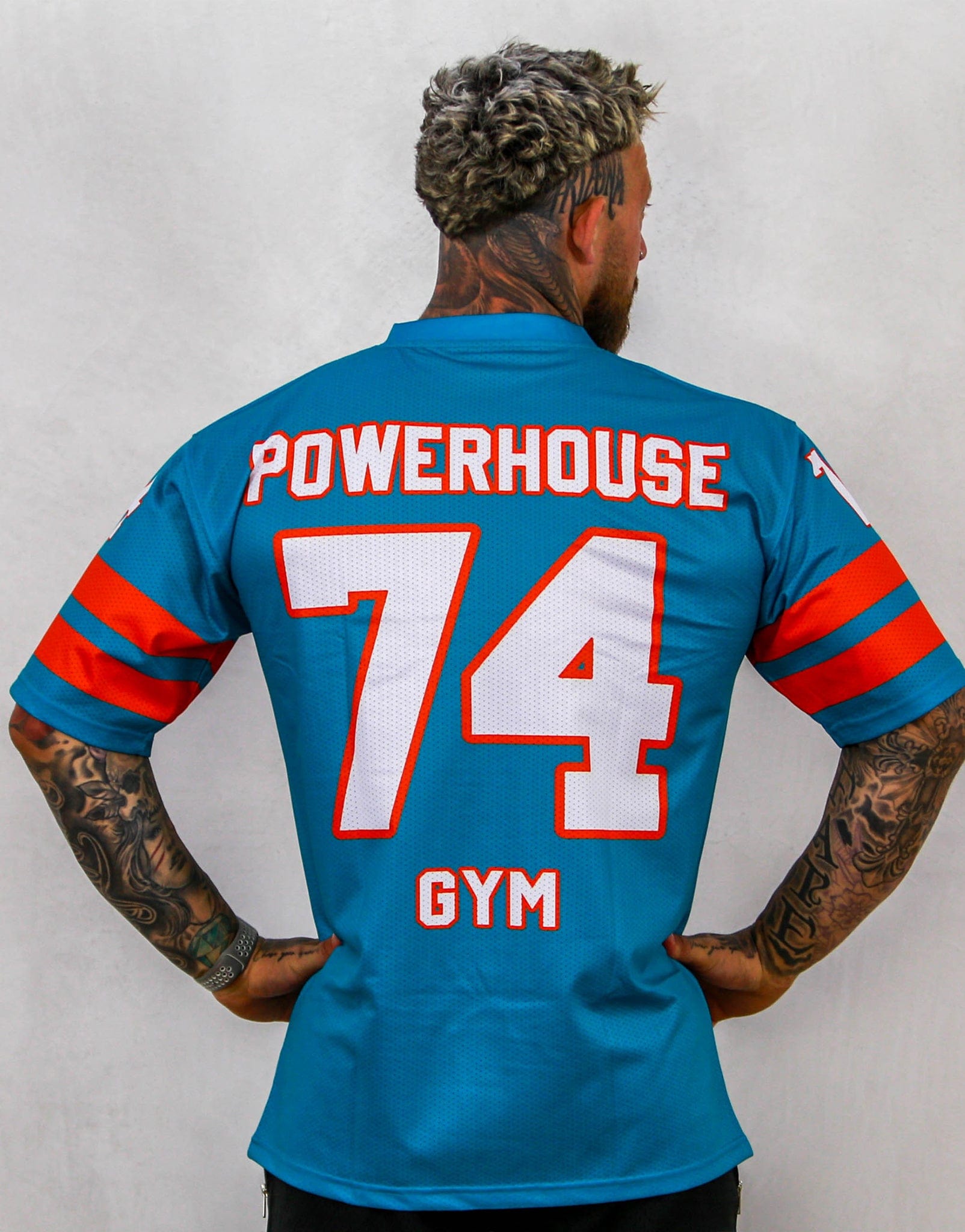 Powerhouse Gym Pro Shop All American Jersey - Teal/Orange