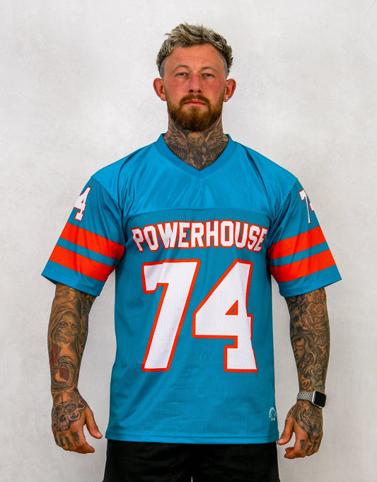 Powerhouse Gym Pro Shop All American Jersey - Teal/Orange