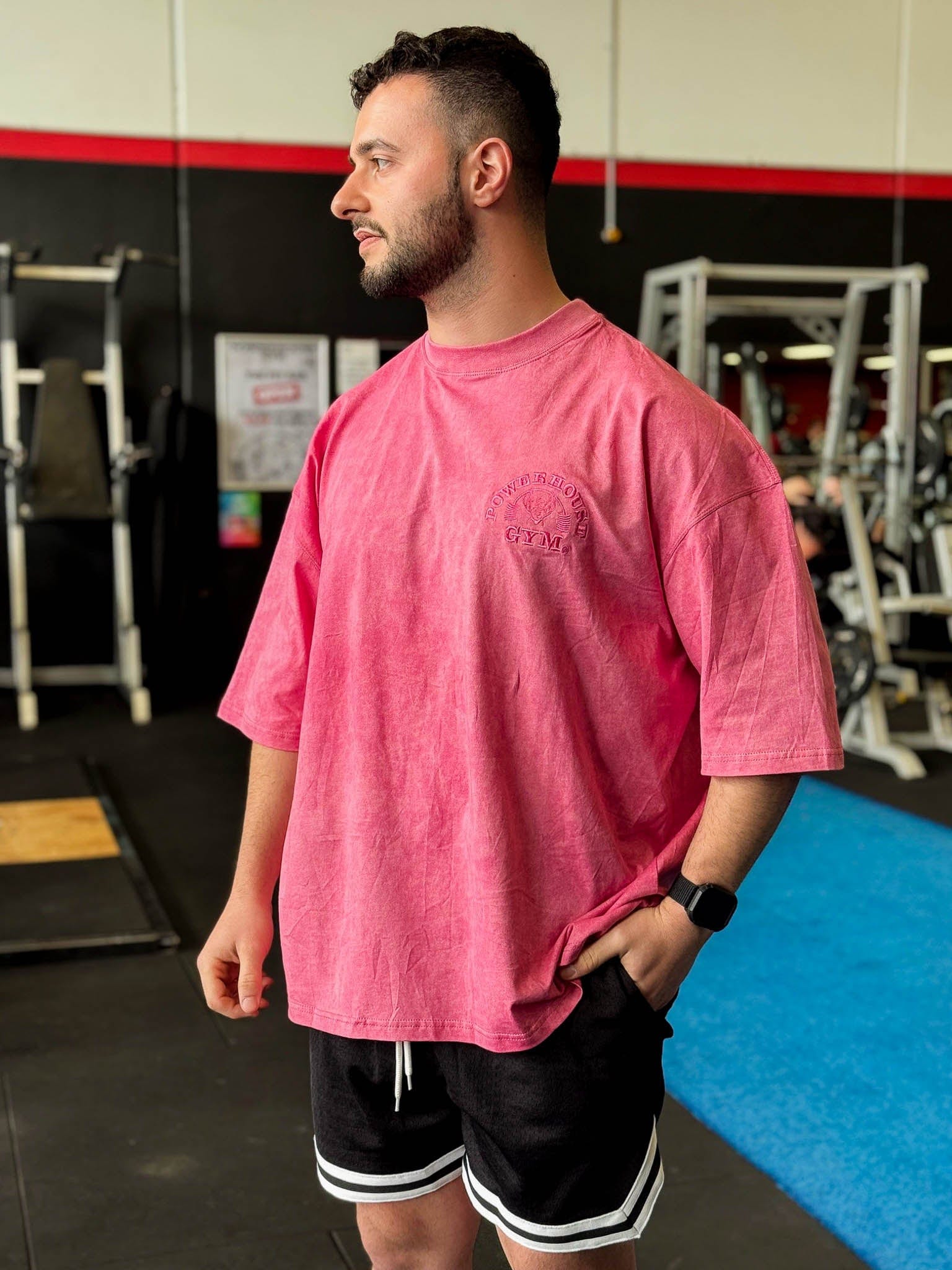 Powerhouse Gym Pro Shop American Made - Blush & Burn Tee