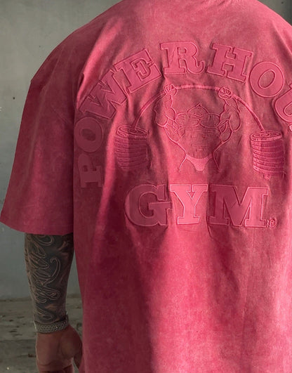 Powerhouse Gym Pro Shop American Made - Blush & Burn Tee
