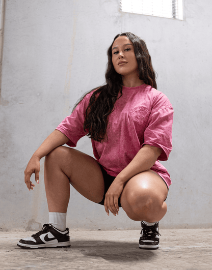 Powerhouse Gym Pro Shop American Made - Blush & Burn Tee