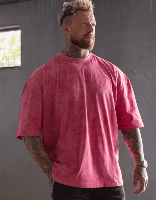 Powerhouse Gym Pro Shop American Made - Blush & Burn Tee