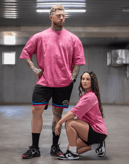 Powerhouse Gym Pro Shop American Made - Blush & Burn Tee