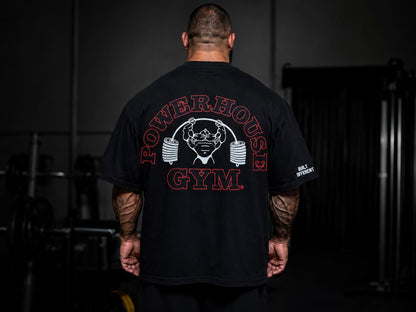 Powerhouse Gym Pro Shop American Made - Built Different Black/Red