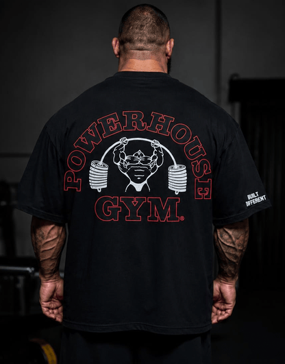 Powerhouse Gym Pro Shop American Made - Built Different Black/Red