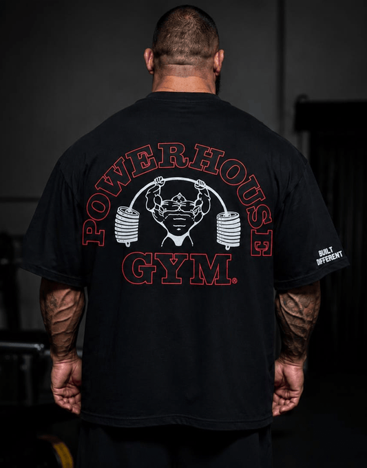 Powerhouse Gym Pro Shop American Made - Built Different Black/Red
