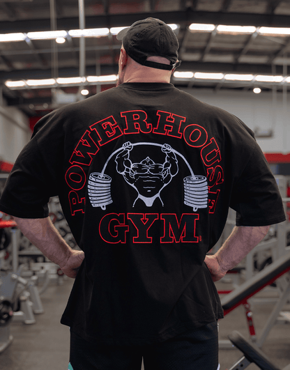 Powerhouse Gym Pro Shop American Made - Built Different Black/Red