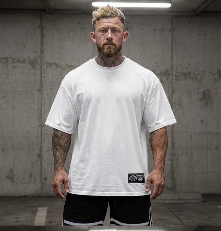 Powerhouse Gym Pro Shop American Made - Built Different White/ Black
