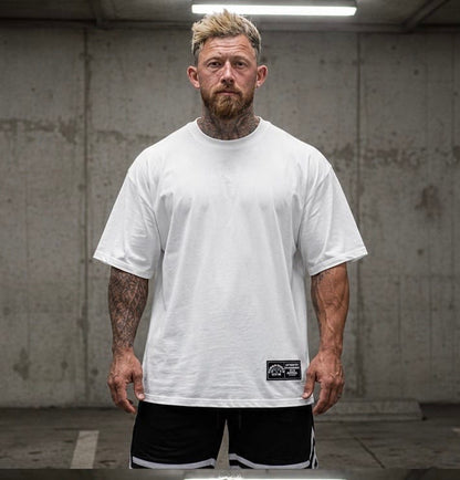 Powerhouse Gym Pro Shop American Made - Built Different White/ Black