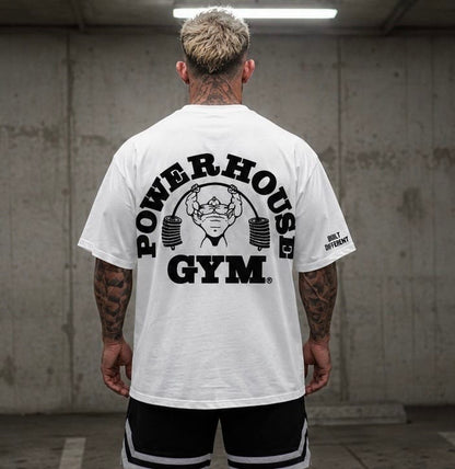 Powerhouse Gym Pro Shop American Made - Built Different White/ Black