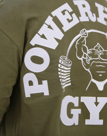 Powerhouse Gym Pro Shop American Made - Military Khaki O/S Tee