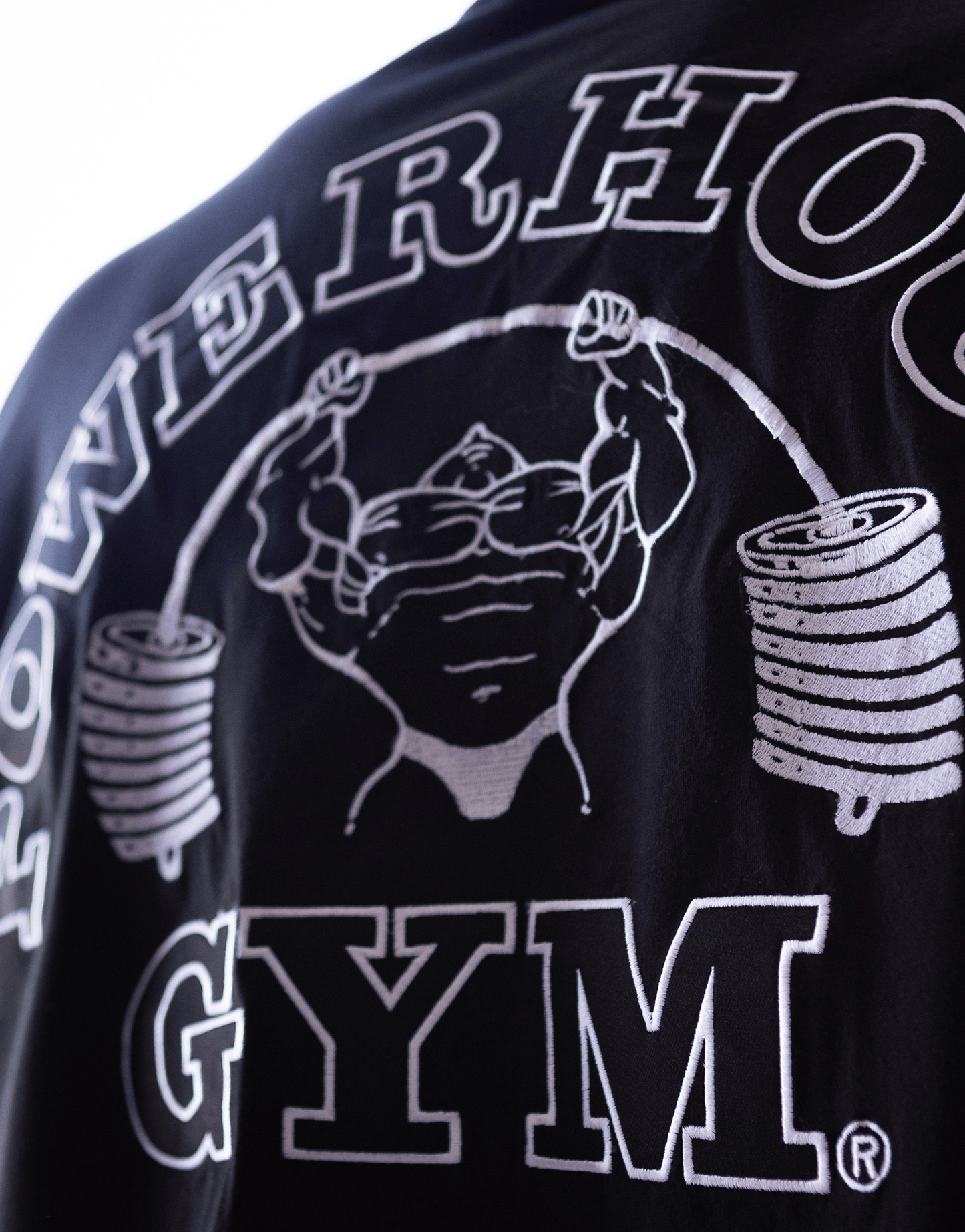 Powerhouse Gym Pro Shop American Made - White Shadow O/S Tee