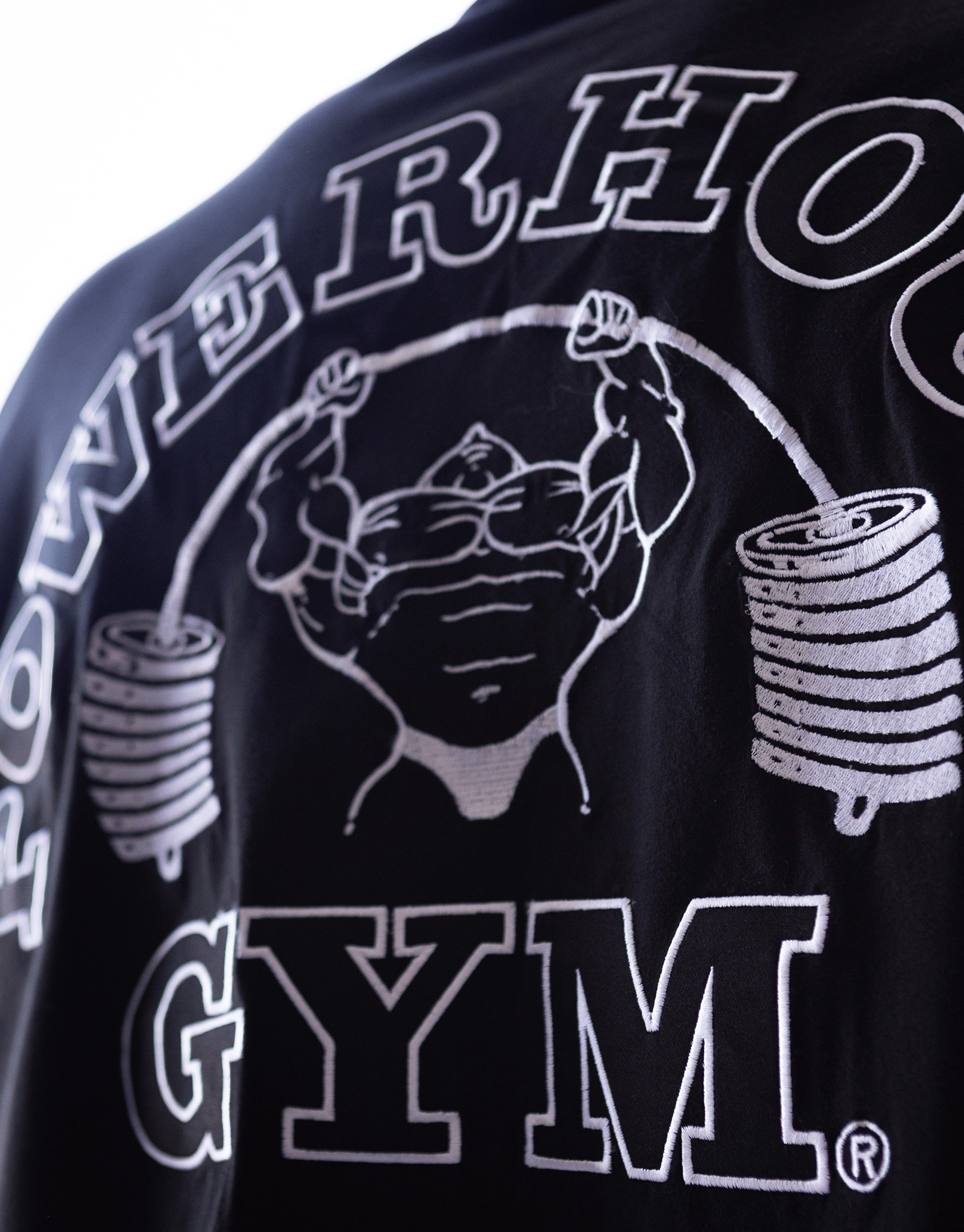 Powerhouse Gym Pro Shop American Made - White Shadow O/S Tee