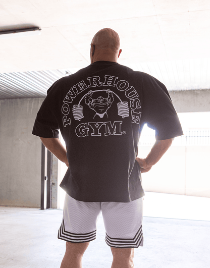 Powerhouse Gym Pro Shop American Made - White Shadow O/S Tee