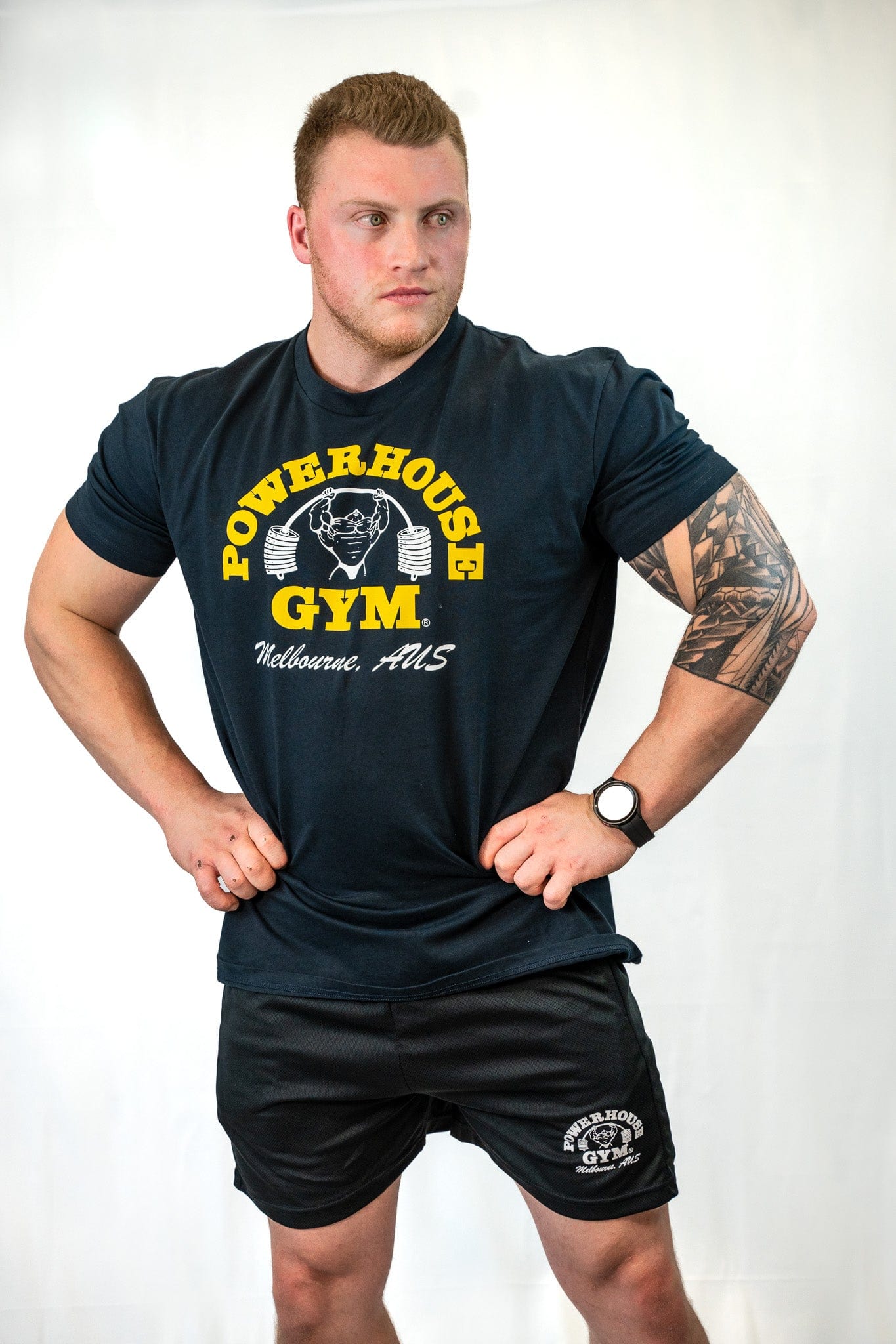 Powerhouse Gym Pro Shop Baller T-Shirt-Navy