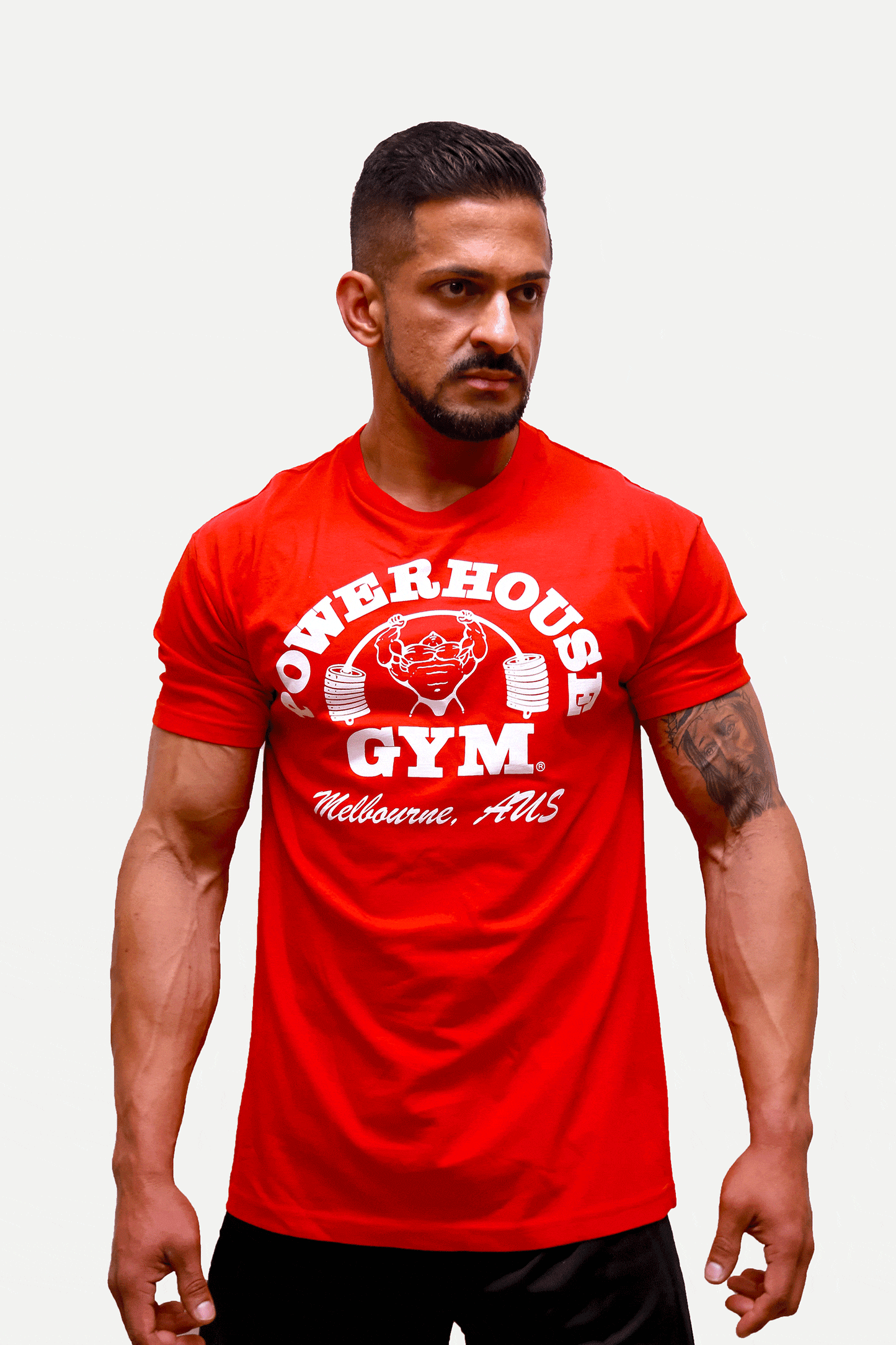 Block T Shirt Red White