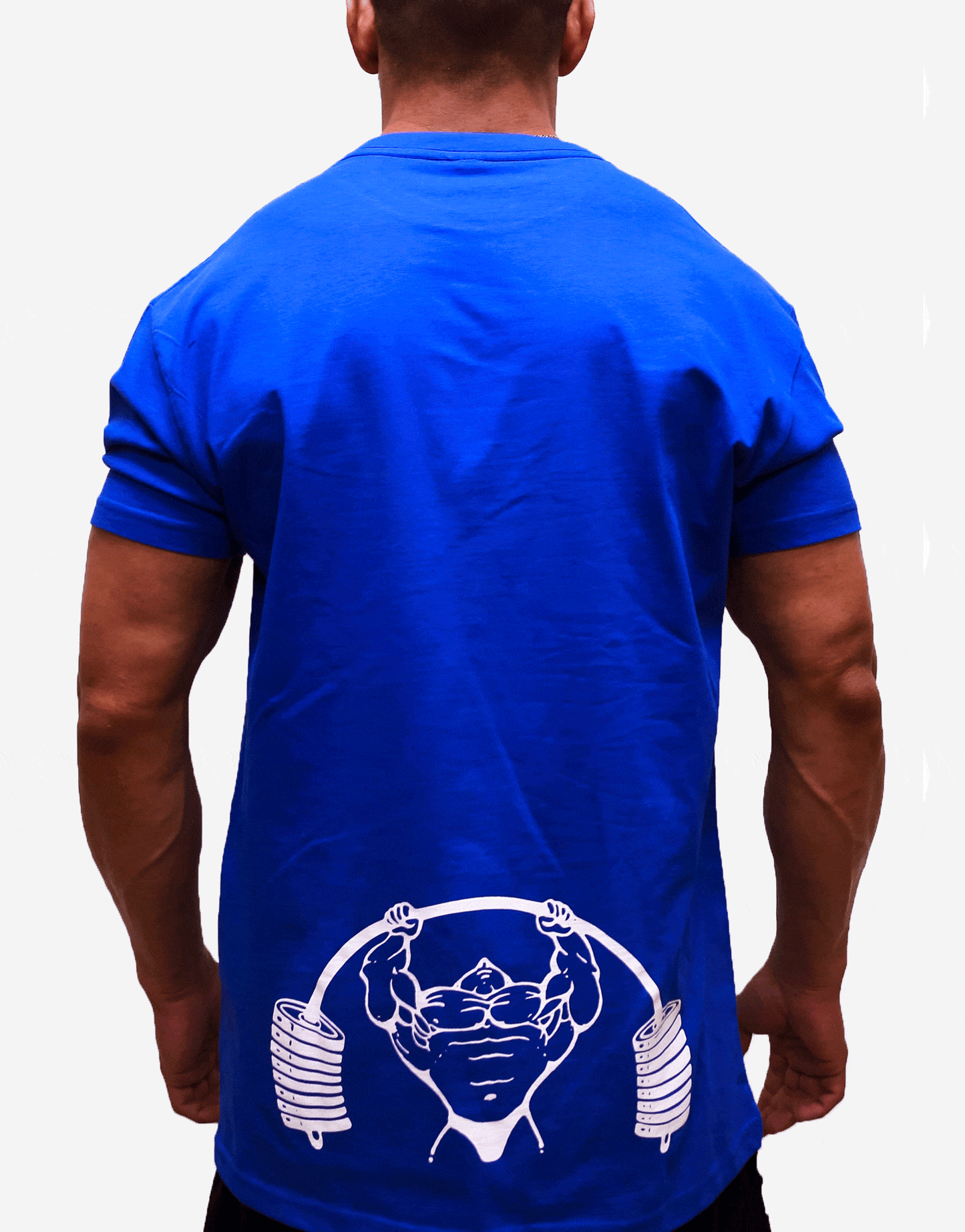 Powerhouse Gym Pro Shop Block T-Shirt Royal Blue/Black