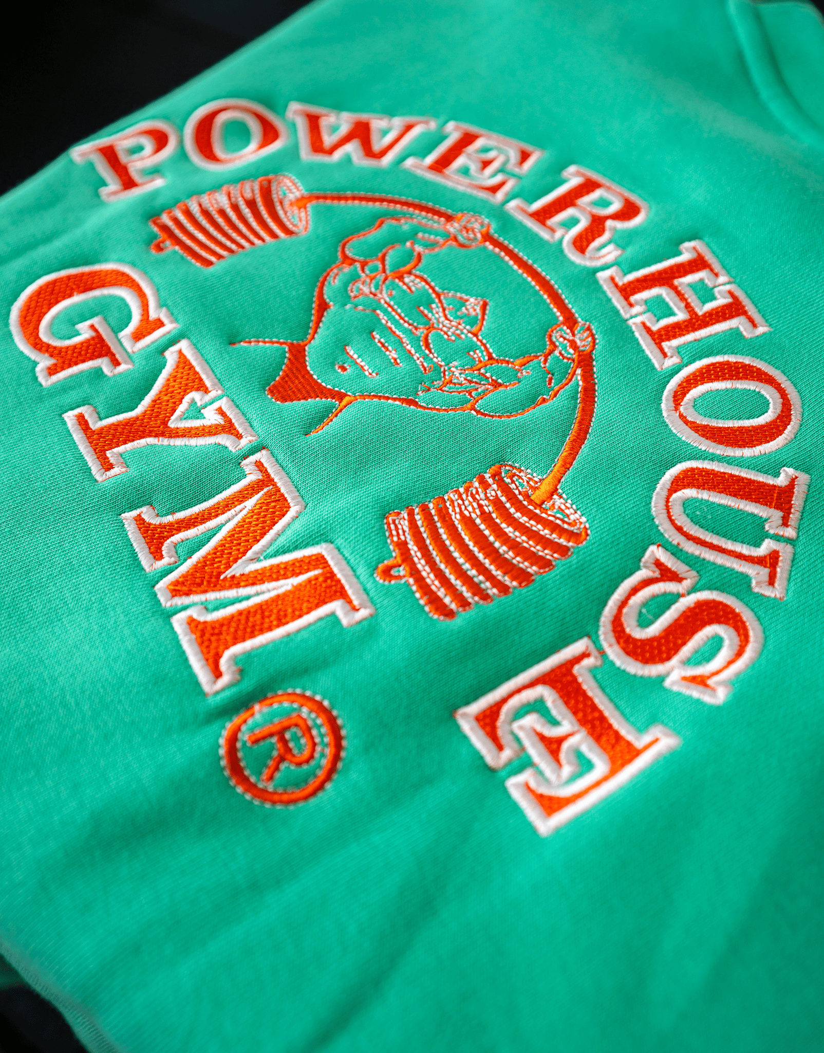 Powerhouse Gym Pro Shop Casual Crew- Mint