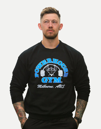 Powerhouse Gym Pro Shop Crewneck Black/Blue
