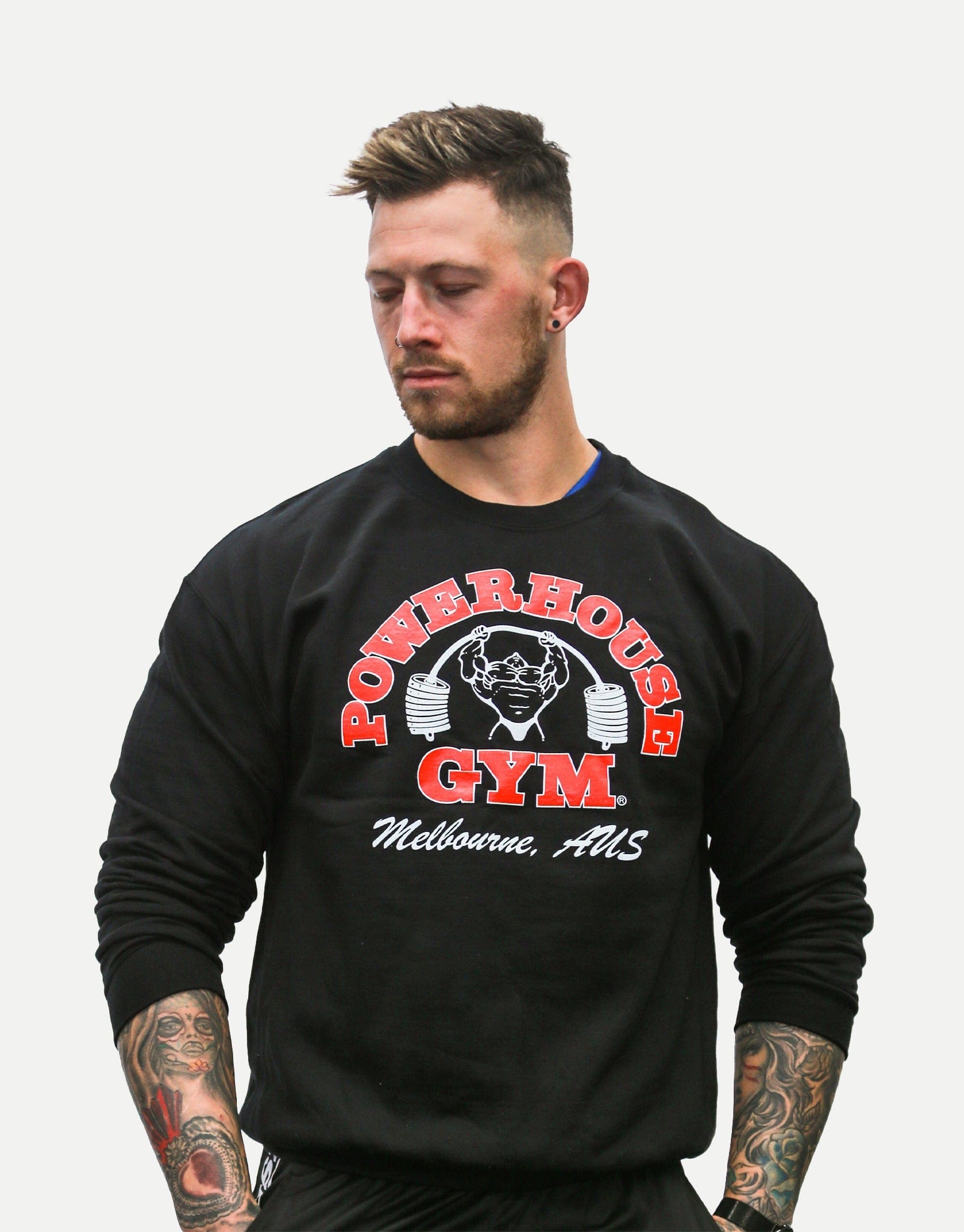 Powerhouse Gym Pro Shop Crewneck Black/Red
