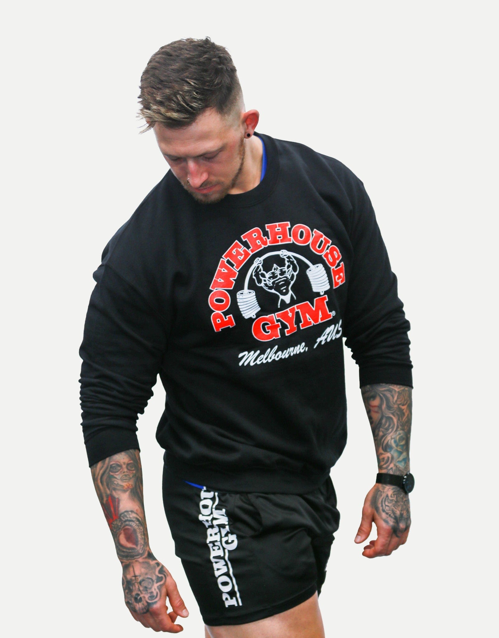 Powerhouse Gym Pro Shop Crewneck Black/Red