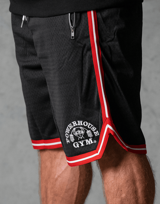 Powerhouse Gym Pro Shop Diamond Athletic Shorts Black/Red