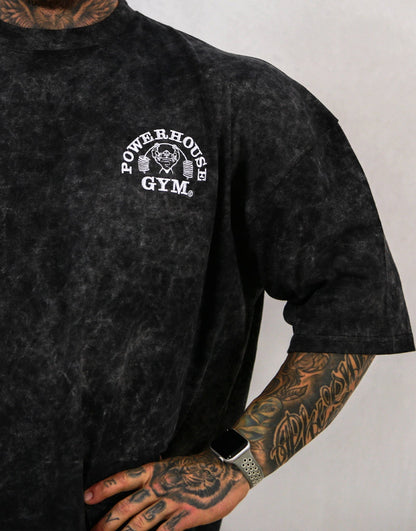 Powerhouse Gym Pro Shop Distressed O/S T-Shirt - Black