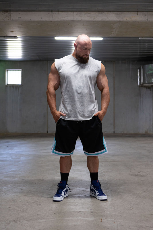 Powerhouse Gym Pro Shop Distressed Tank - Concrete