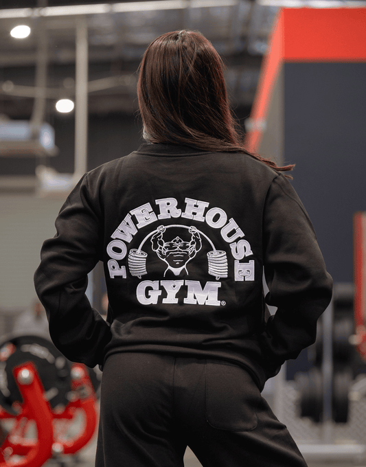Powerhouse Gym Pro Shop Essential Crew Black/White